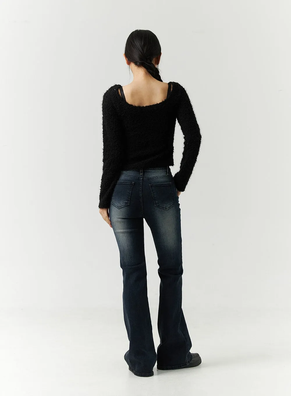 Mid-Rise Bootcut Jeans CD301