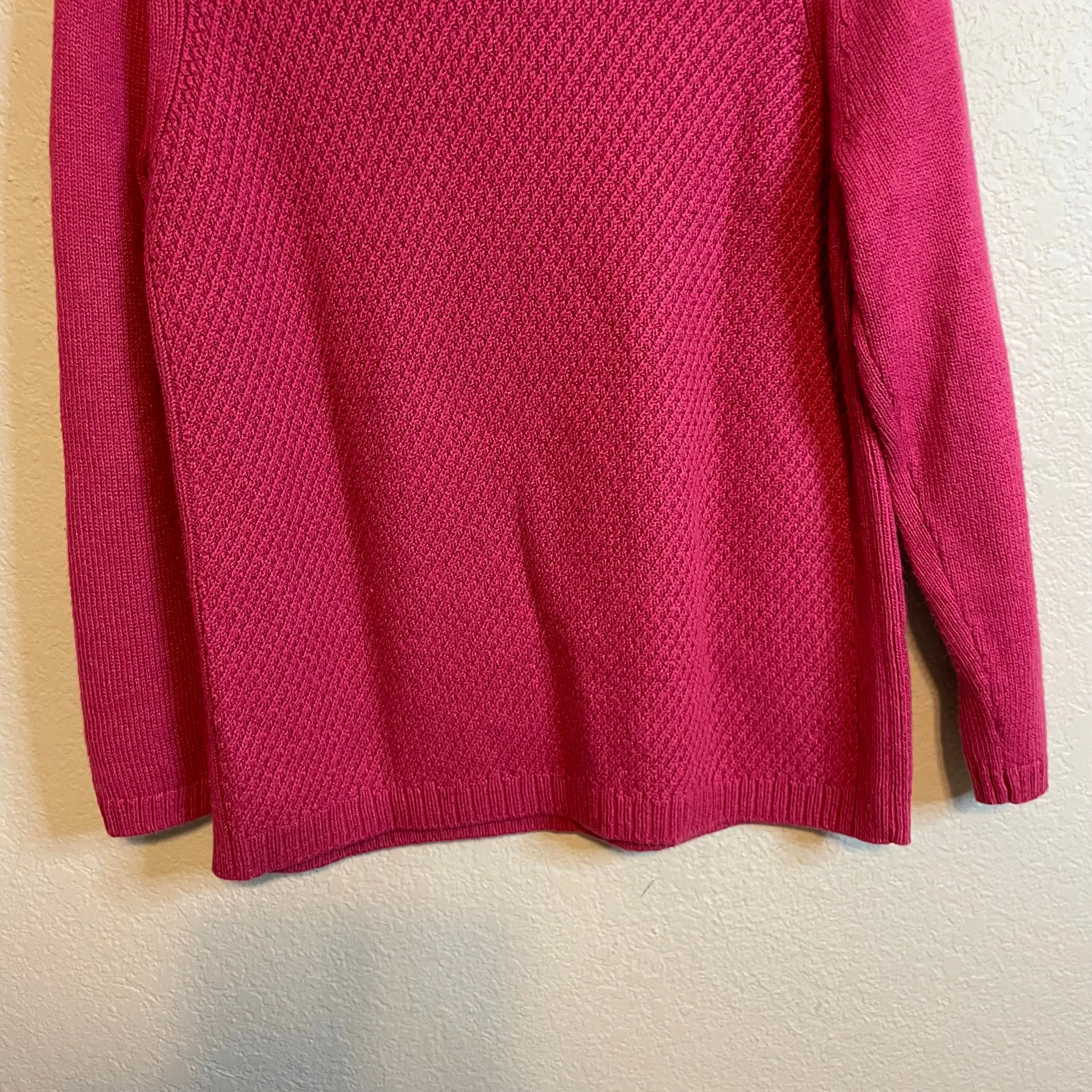 Mock Neck Button Sweater