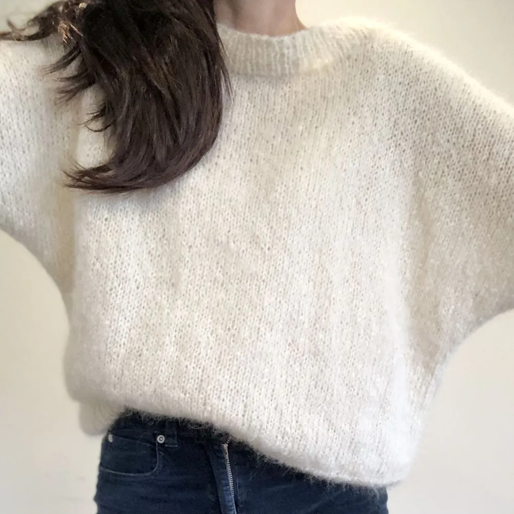 Mohair Batwing Knitting Pattern (135)