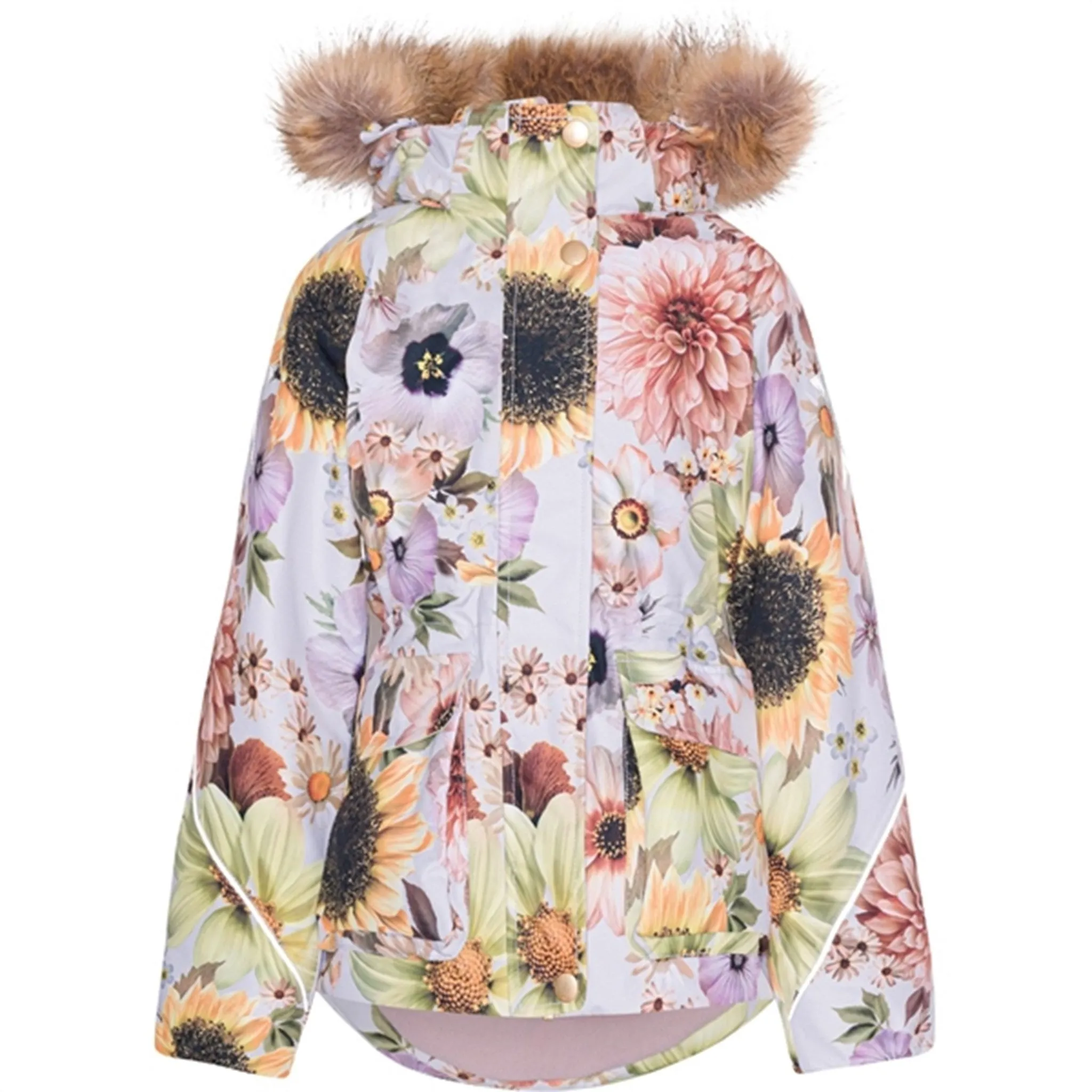 Molo Retro Flowers Cathy Fur Jacket