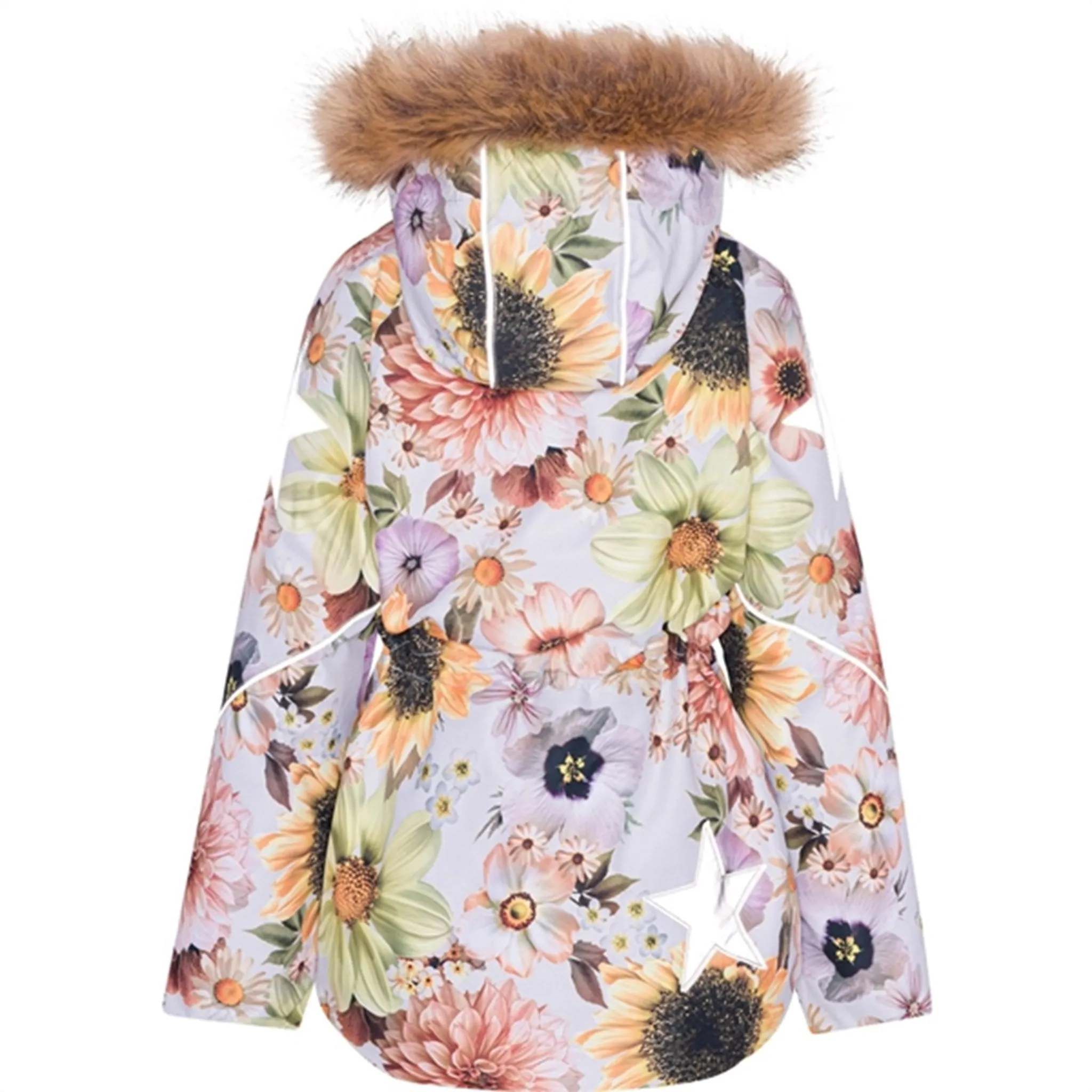 Molo Retro Flowers Cathy Fur Jacket