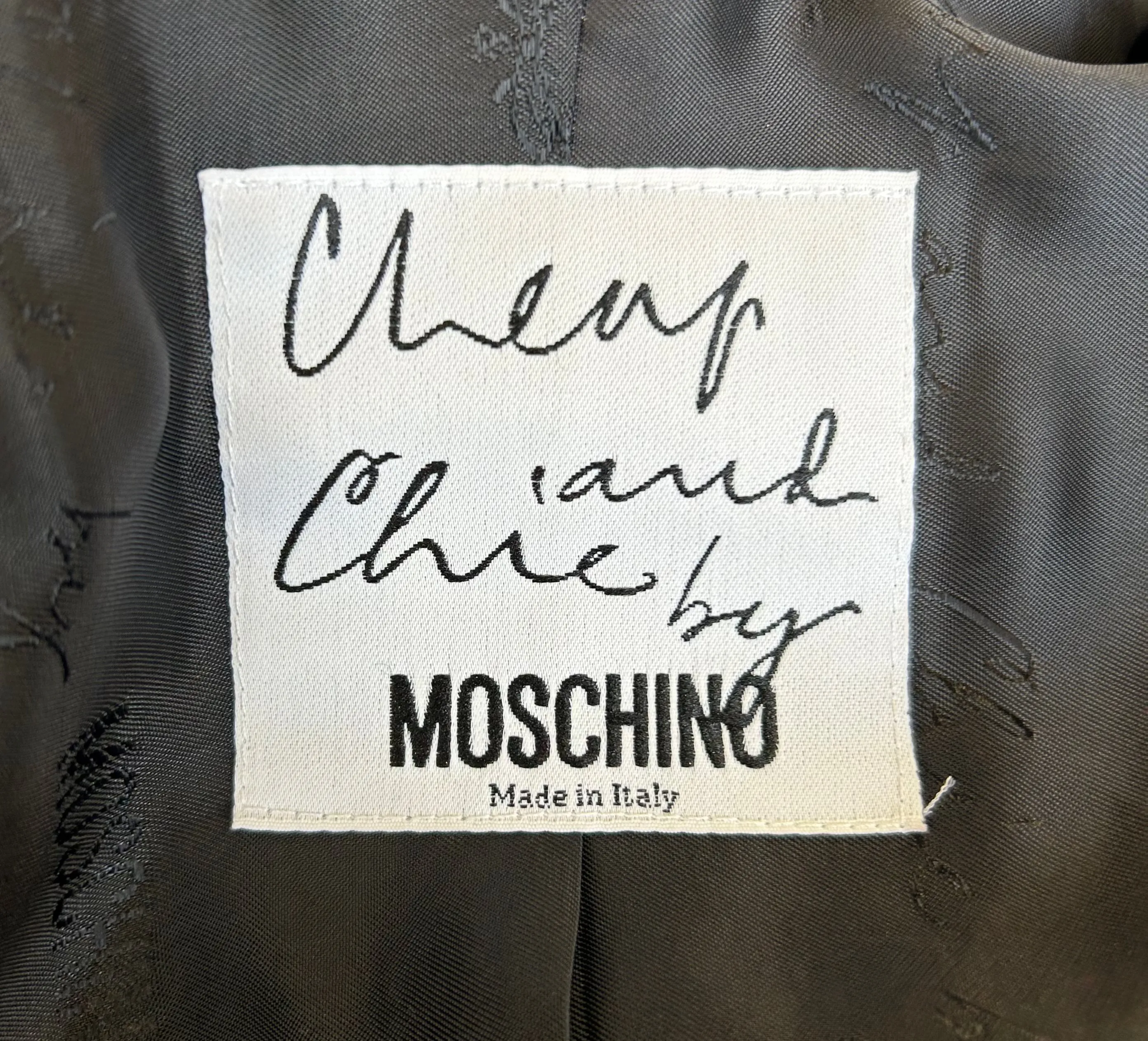 Moschino Cheap and Chic Red and Green Chunky Button Cropped Blazer