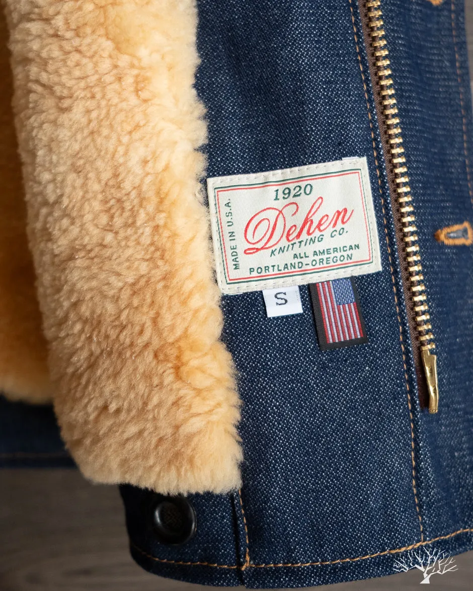 N-1 Deck Jacket - Denim Gold Mouton