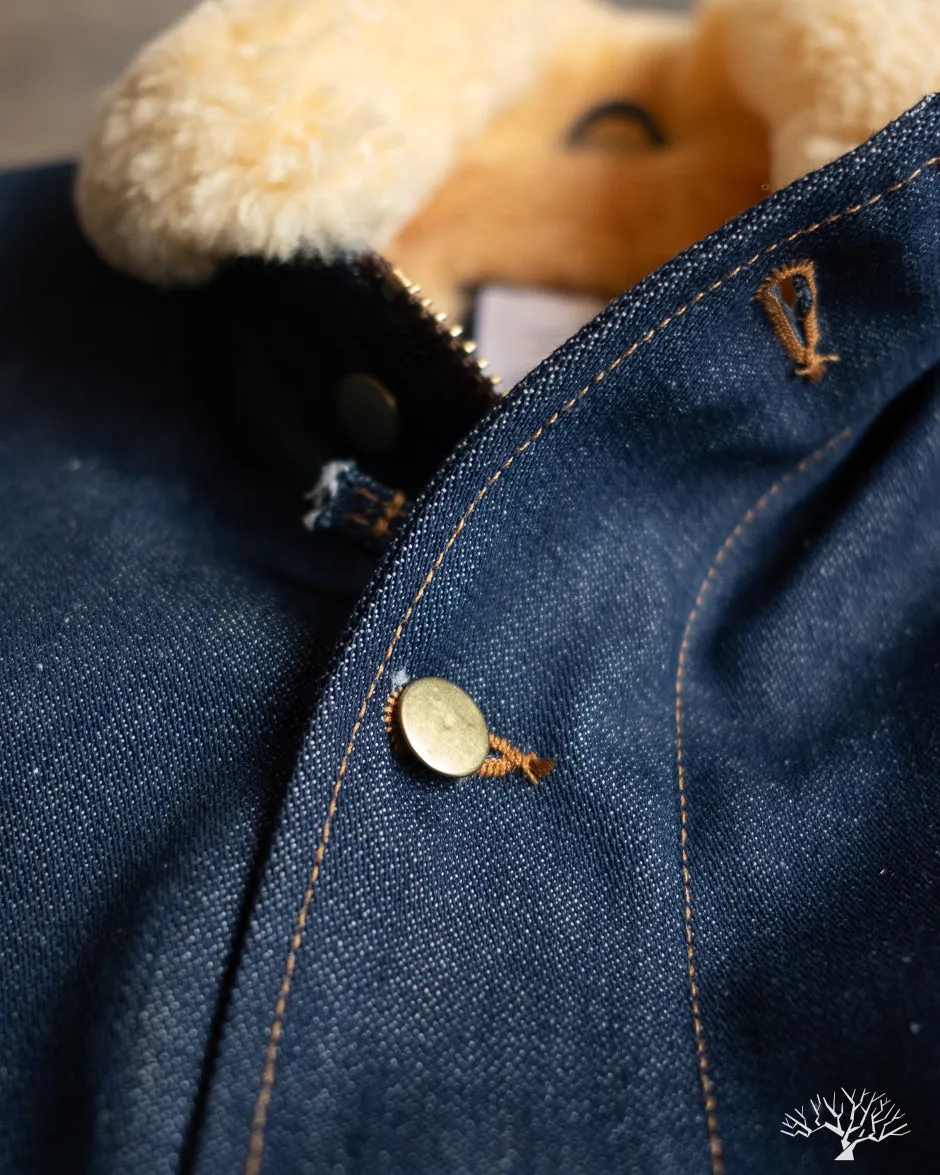 N-1 Deck Jacket - Denim Gold Mouton