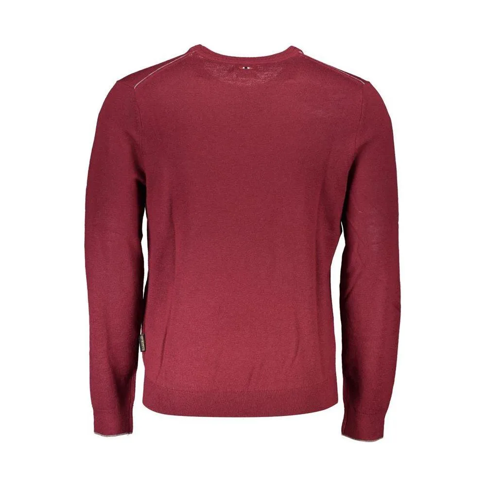 Napapijri Red Fabric Men Sweater