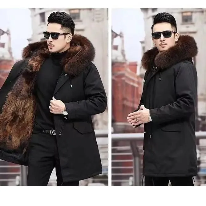 New imitation fox fur grass oversized plush men's coat,  autumn and winter  Jacket