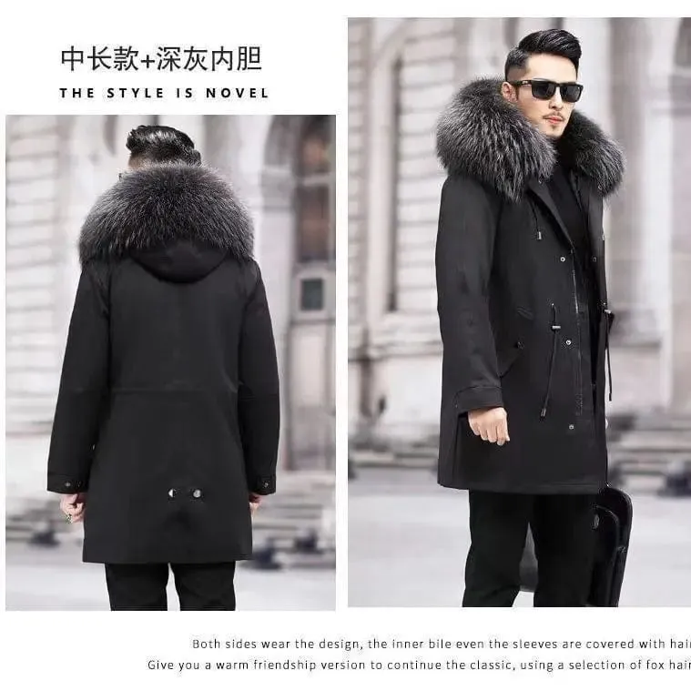 New imitation fox fur grass oversized plush men's coat,  autumn and winter  Jacket