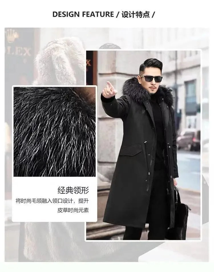 New imitation fox fur grass oversized plush men's coat,  autumn and winter  Jacket