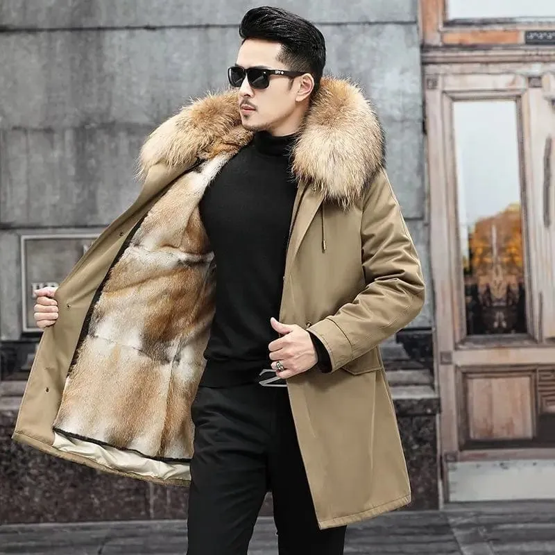 New imitation fox fur grass oversized plush men's coat,  autumn and winter  Jacket