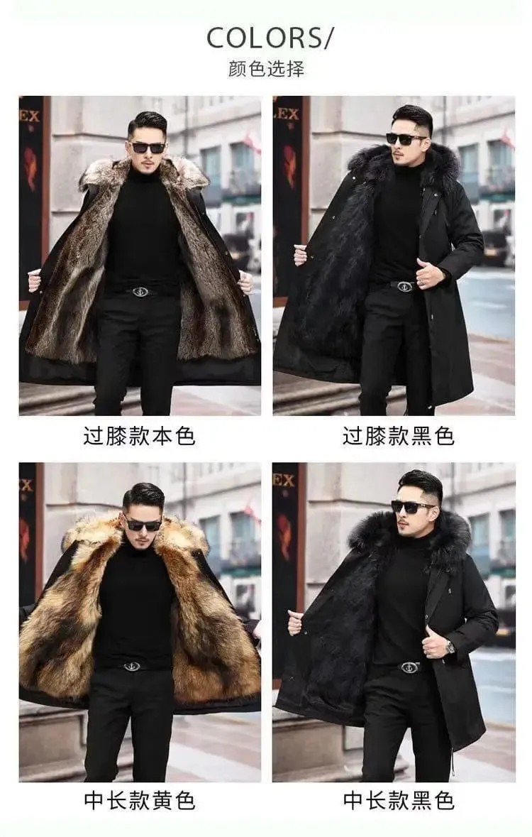 New imitation fox fur grass oversized plush men's coat,  autumn and winter  Jacket