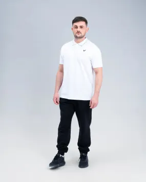 Newcastle United White Tipped Polo Shirt