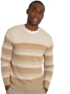 Ombre Striped Crewneck Sweater