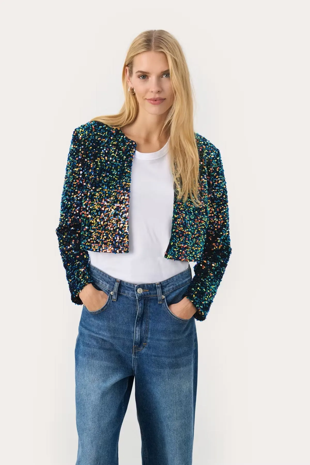 PART TWO MARTA SEQUIN JACKET