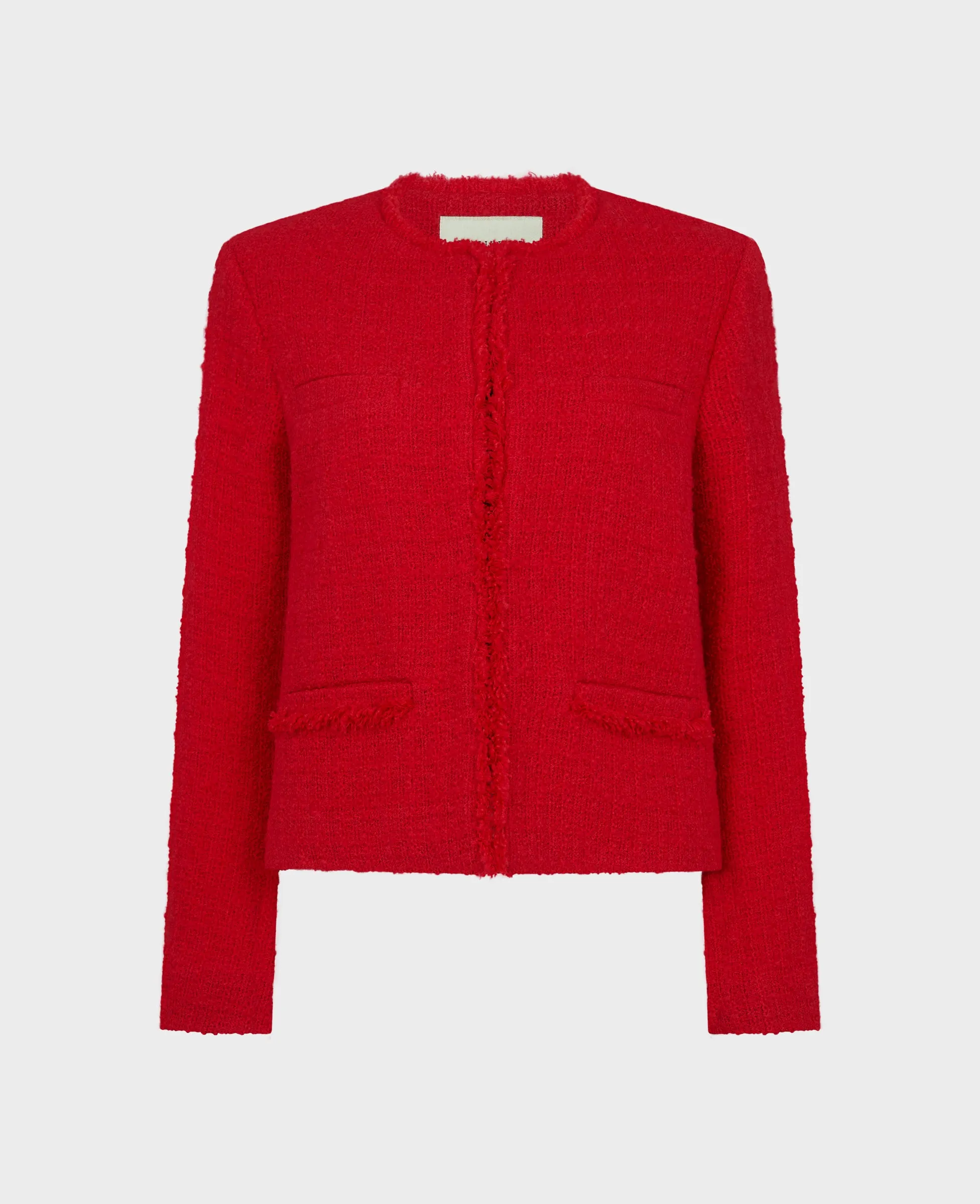 Pauline Cropped Wool Blend Boucle Jacket