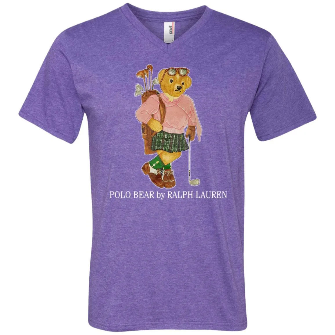 Polo Bear Ralph Lauren T-shirt Men V-Neck T-Shirt