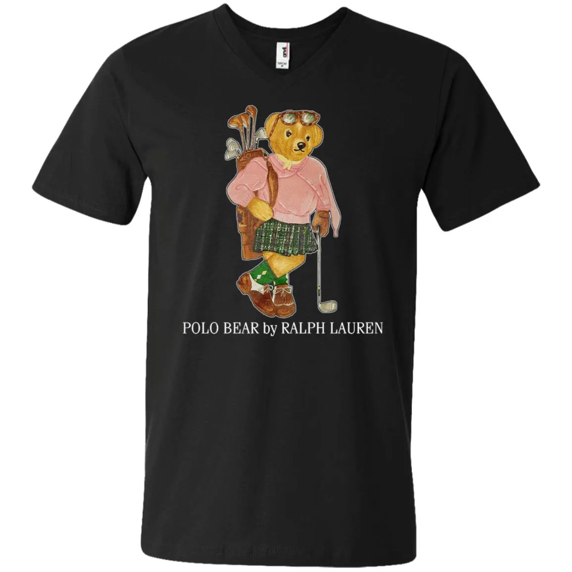 Polo Bear Ralph Lauren T-shirt Men V-Neck T-Shirt