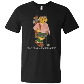 Polo Bear Ralph Lauren T-shirt Men V-Neck T-Shirt