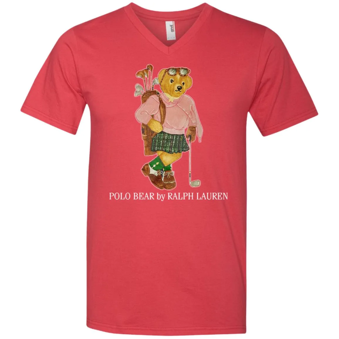 Polo Bear Ralph Lauren T-shirt Men V-Neck T-Shirt