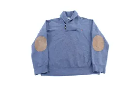 Polo by Ralph Lauren Embroidered Logo Blue Elbow Patch Sweater