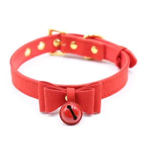 Red Bow Collar and Bell