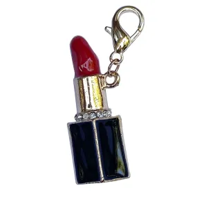 Red Lipstick Dog Collar Charm