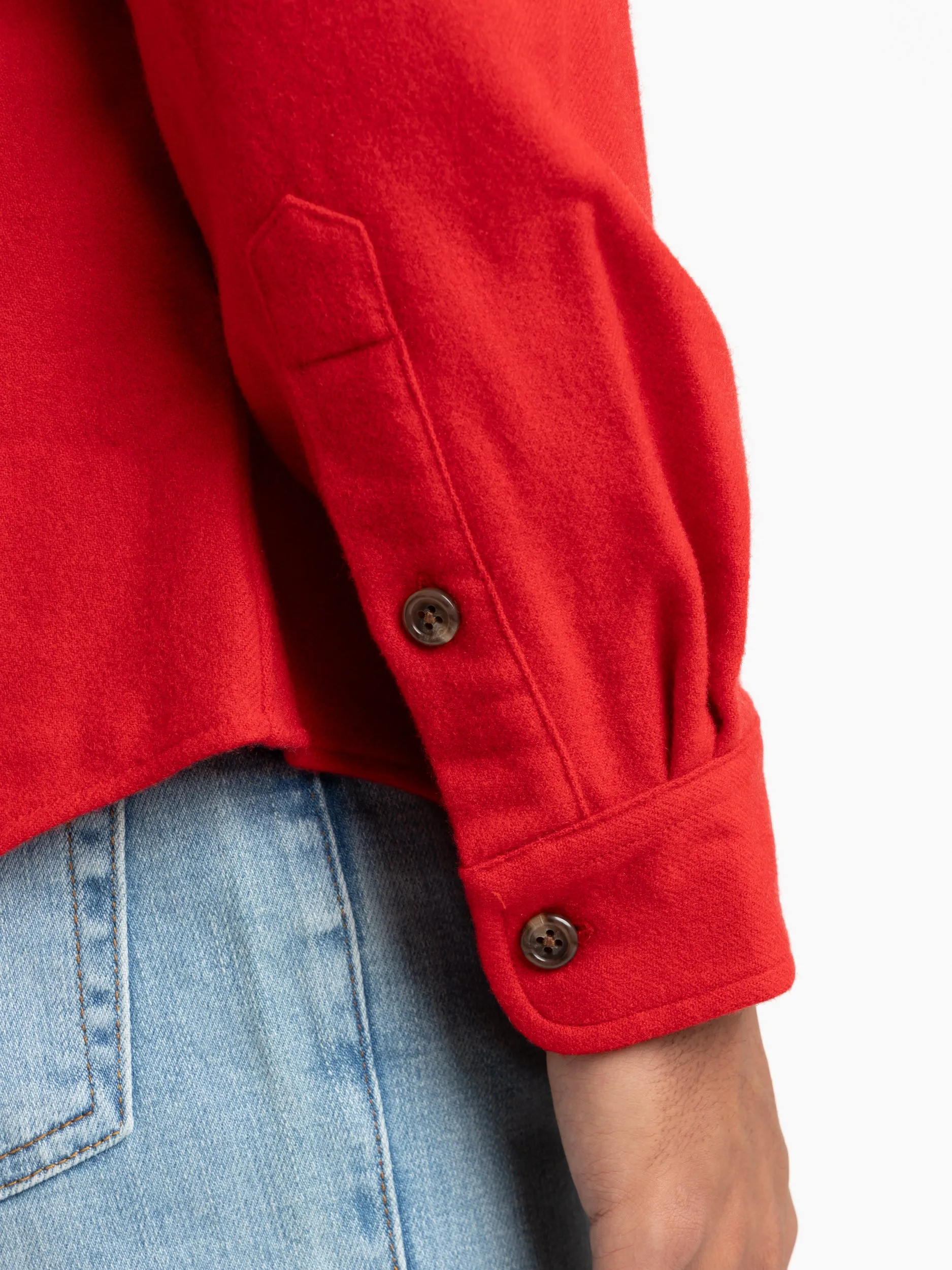 Red Wool Twill Workshirt