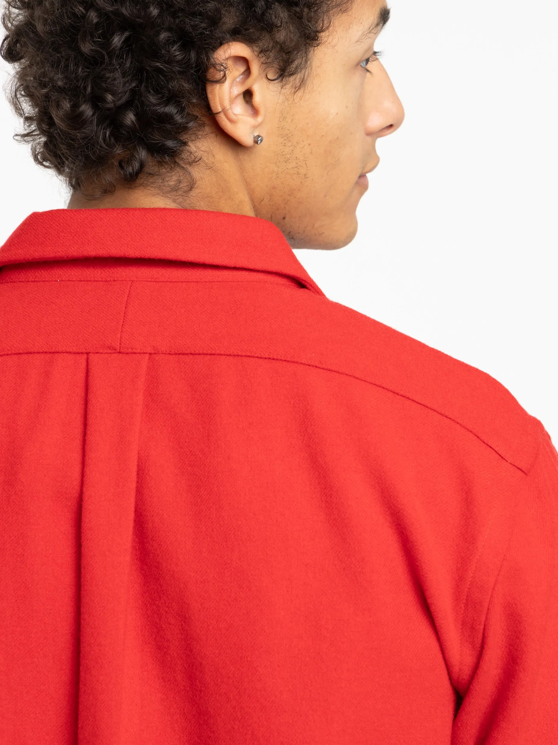 Red Wool Twill Workshirt