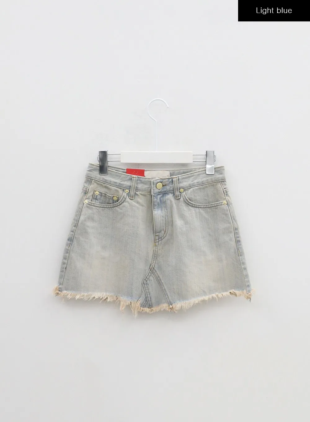 Ripped Denim Mini Skirt BA305