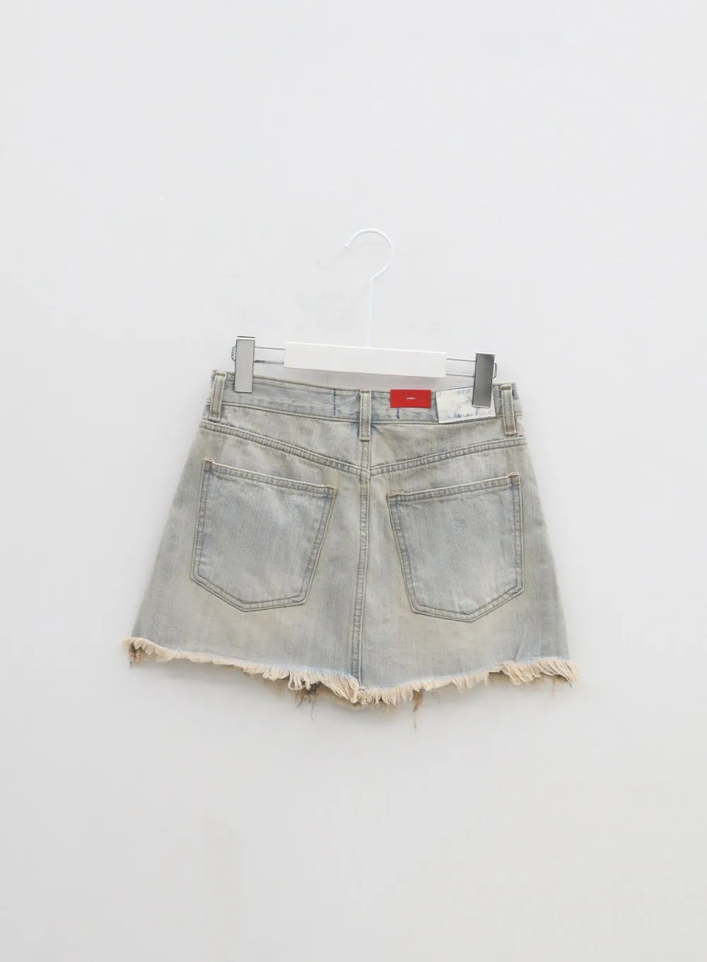 Ripped Denim Mini Skirt BA305