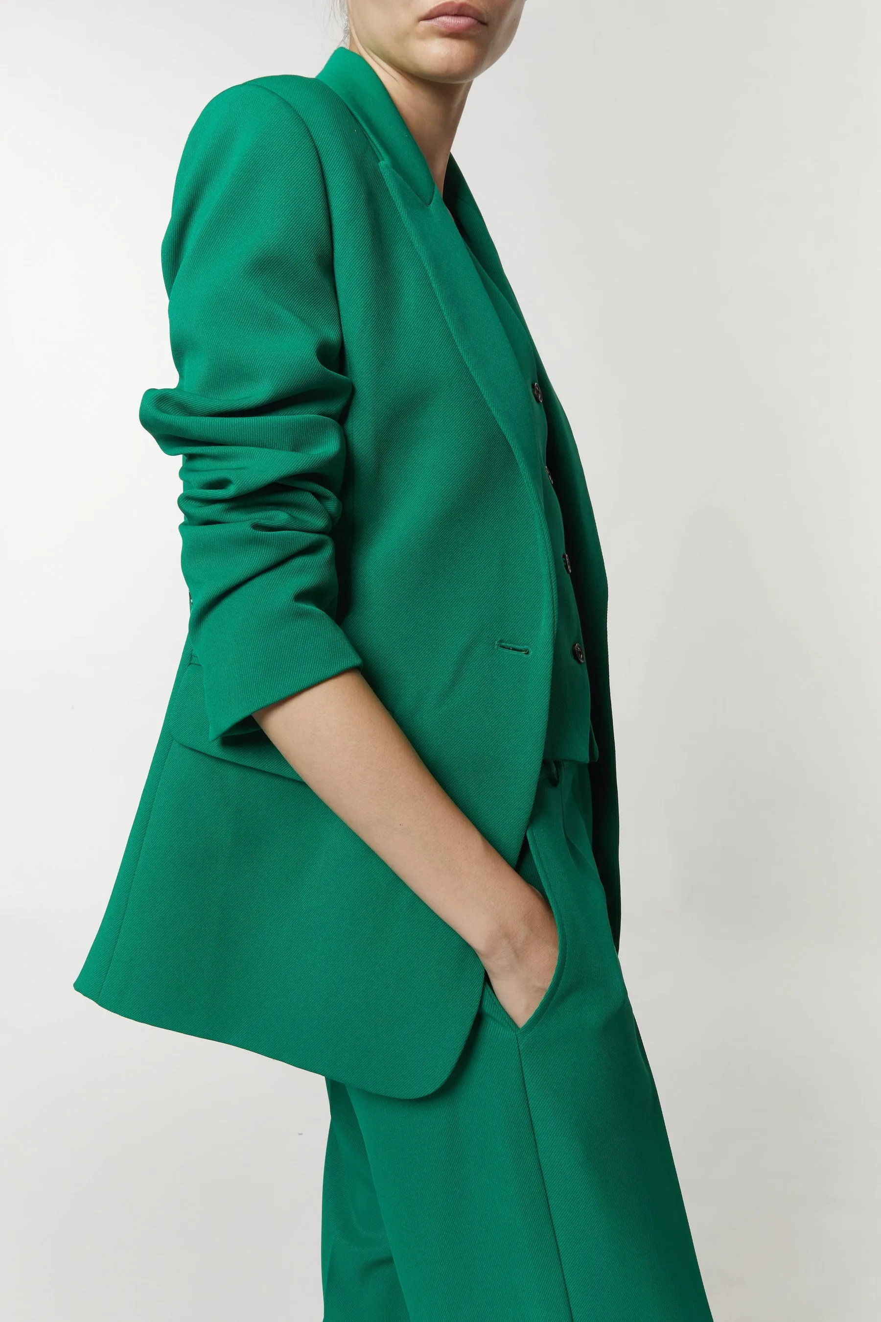 Saint Art New York - Gia Blazer in Emerald