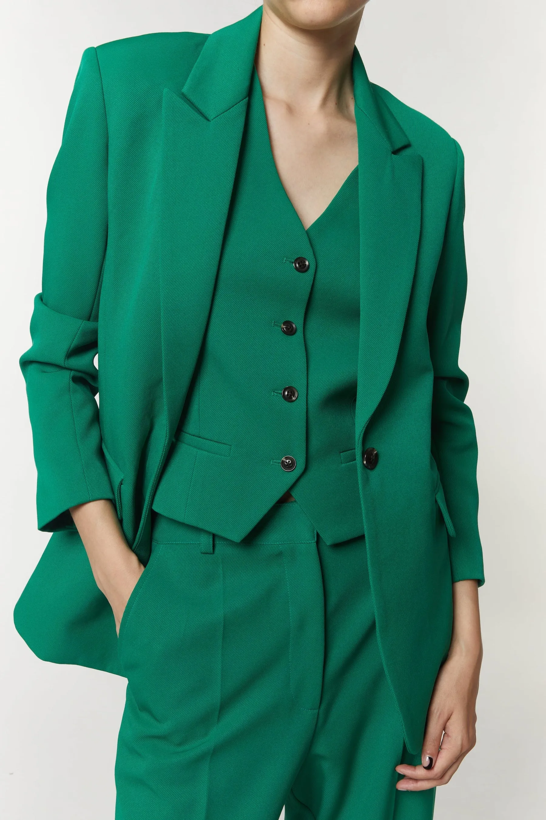 Saint Art New York - Gia Blazer in Emerald