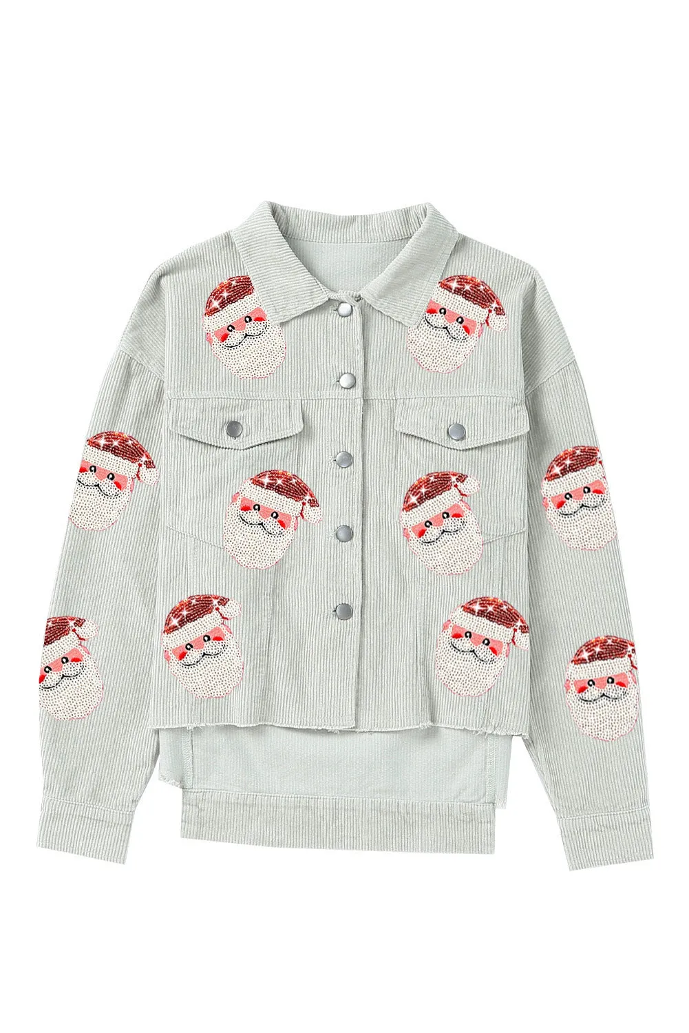 Sequin Sassy Santa Claus Corduroy Jacket