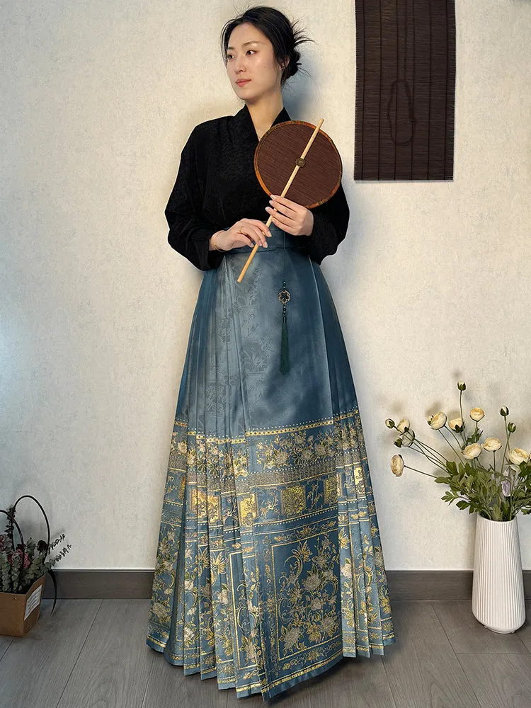 Shan Ping 扇屏 Folding Screen Ming Dynasty Mamian Skirt