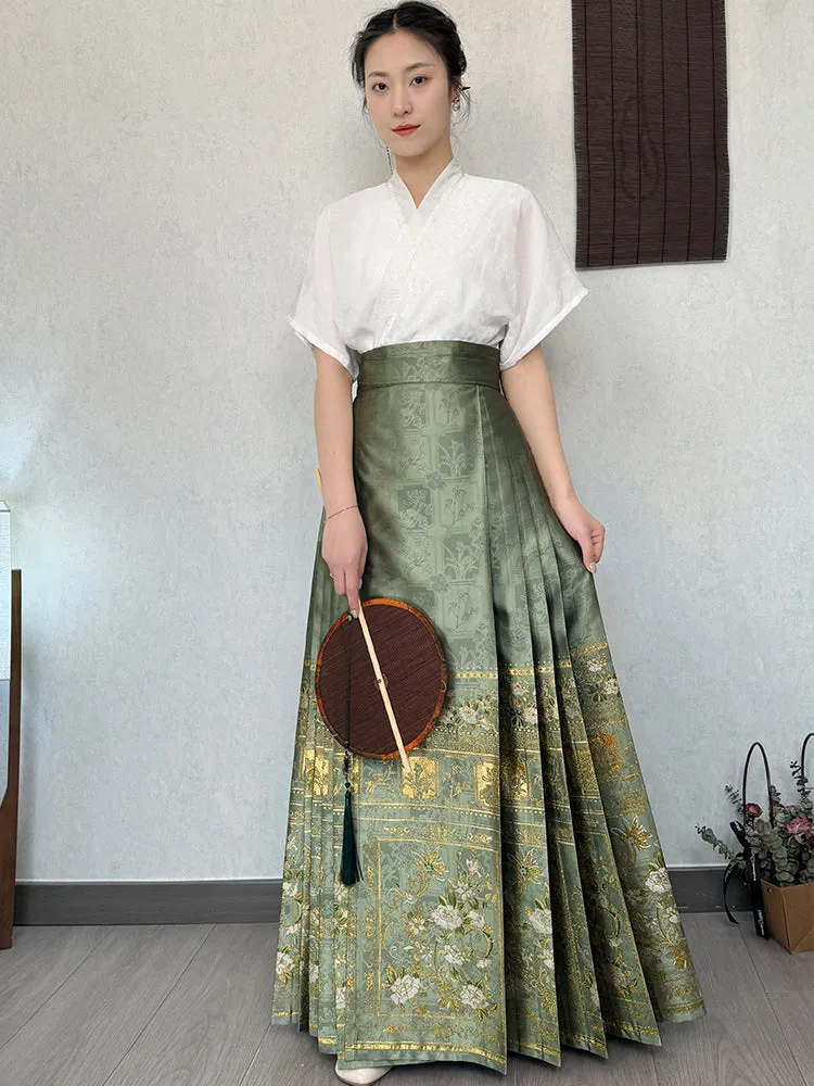 Shan Ping 扇屏 Folding Screen Ming Dynasty Mamian Skirt