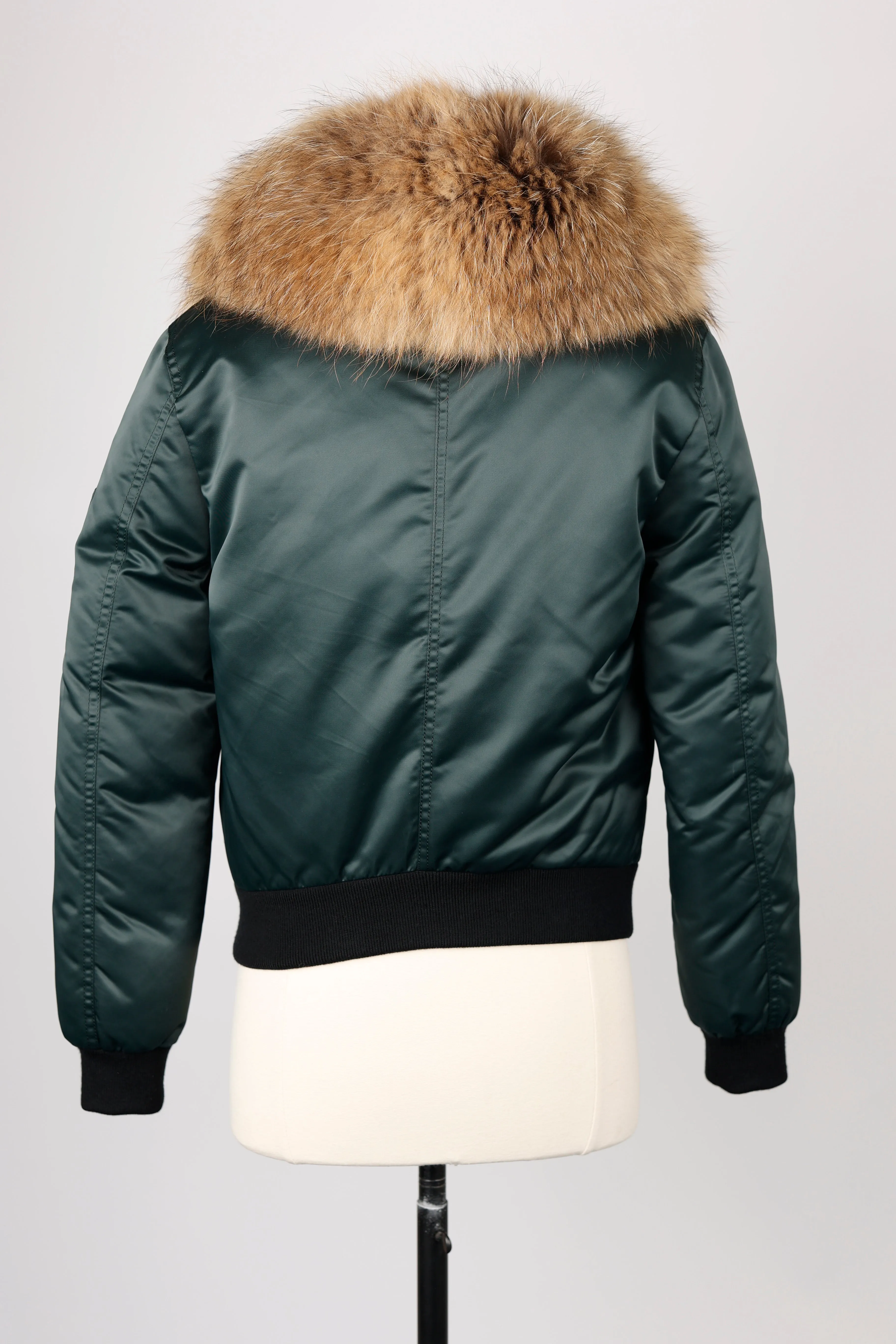 Short Fur Collar Puffer Jacket