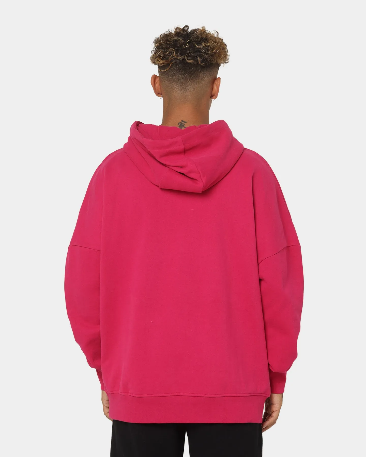 Sik Silk Relaxed Fit Oversized Hoodie Pink