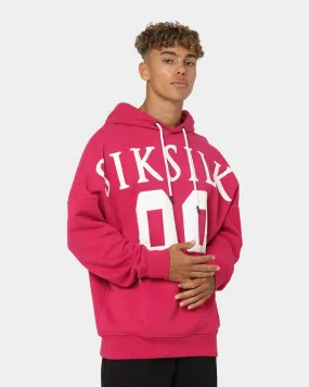 Sik Silk Relaxed Fit Oversized Hoodie Pink