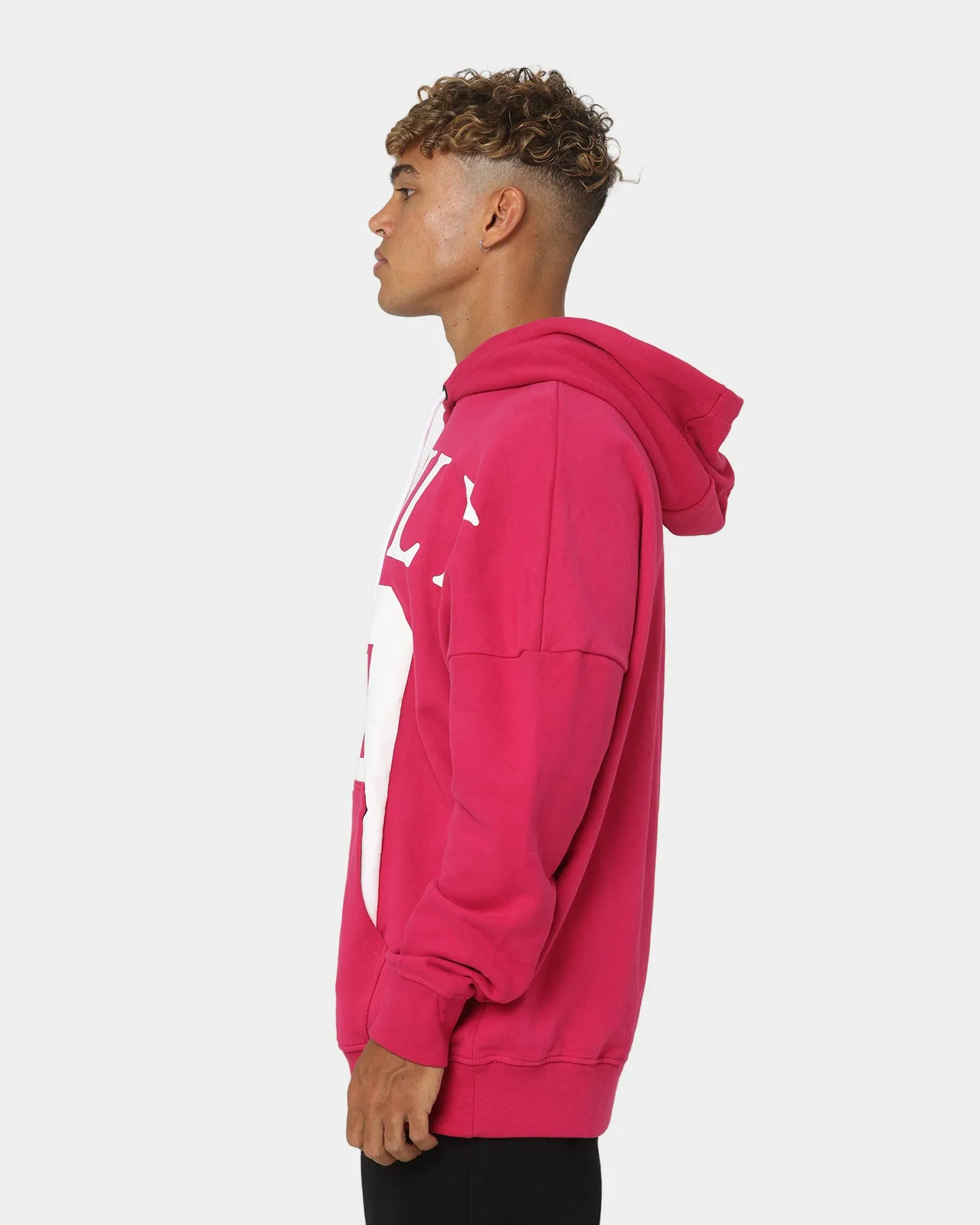 Sik Silk Relaxed Fit Oversized Hoodie Pink