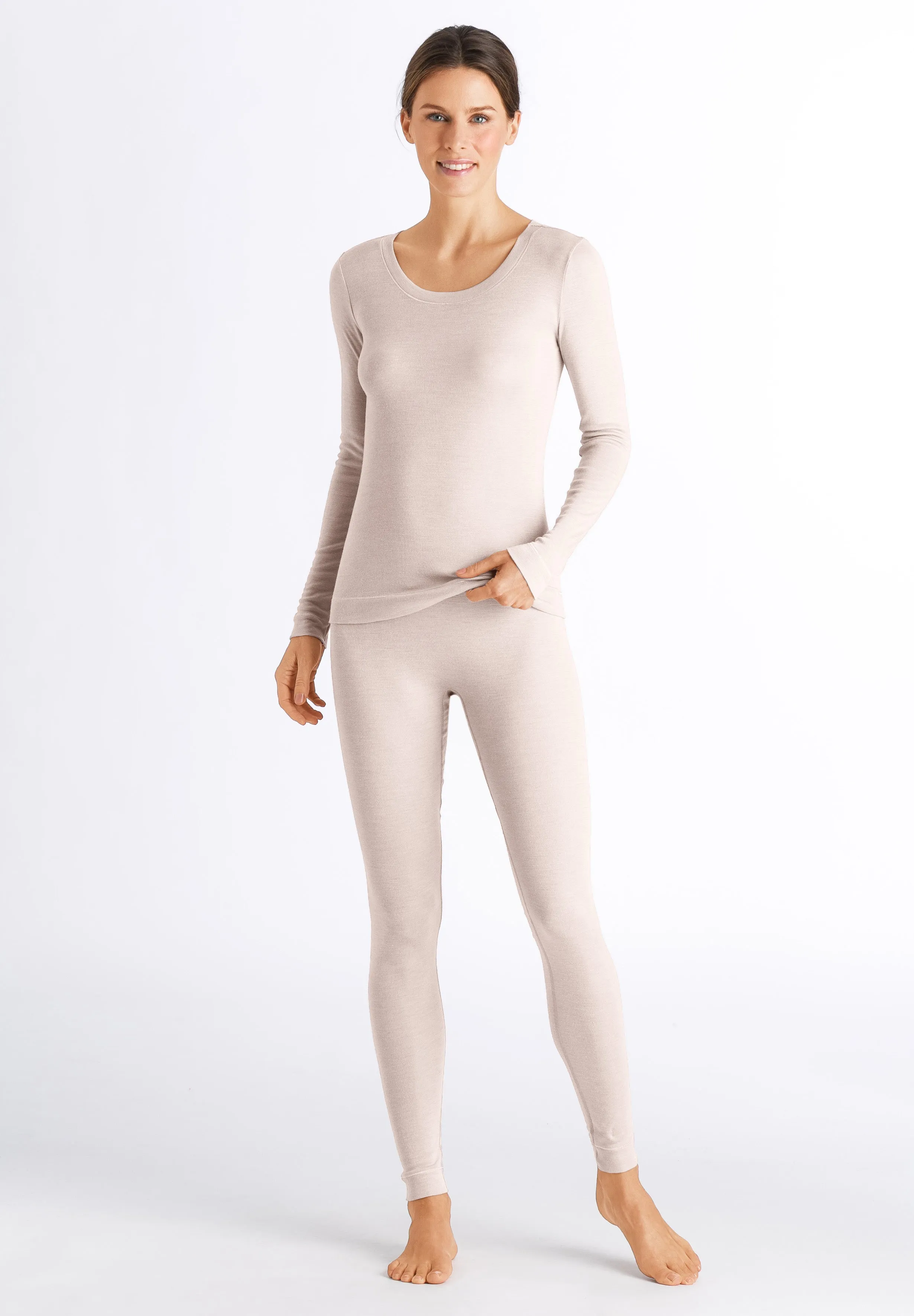 Silk/Cashmere Silk And Cashmere Scoop Neck Top | Vanilla 71655-1203