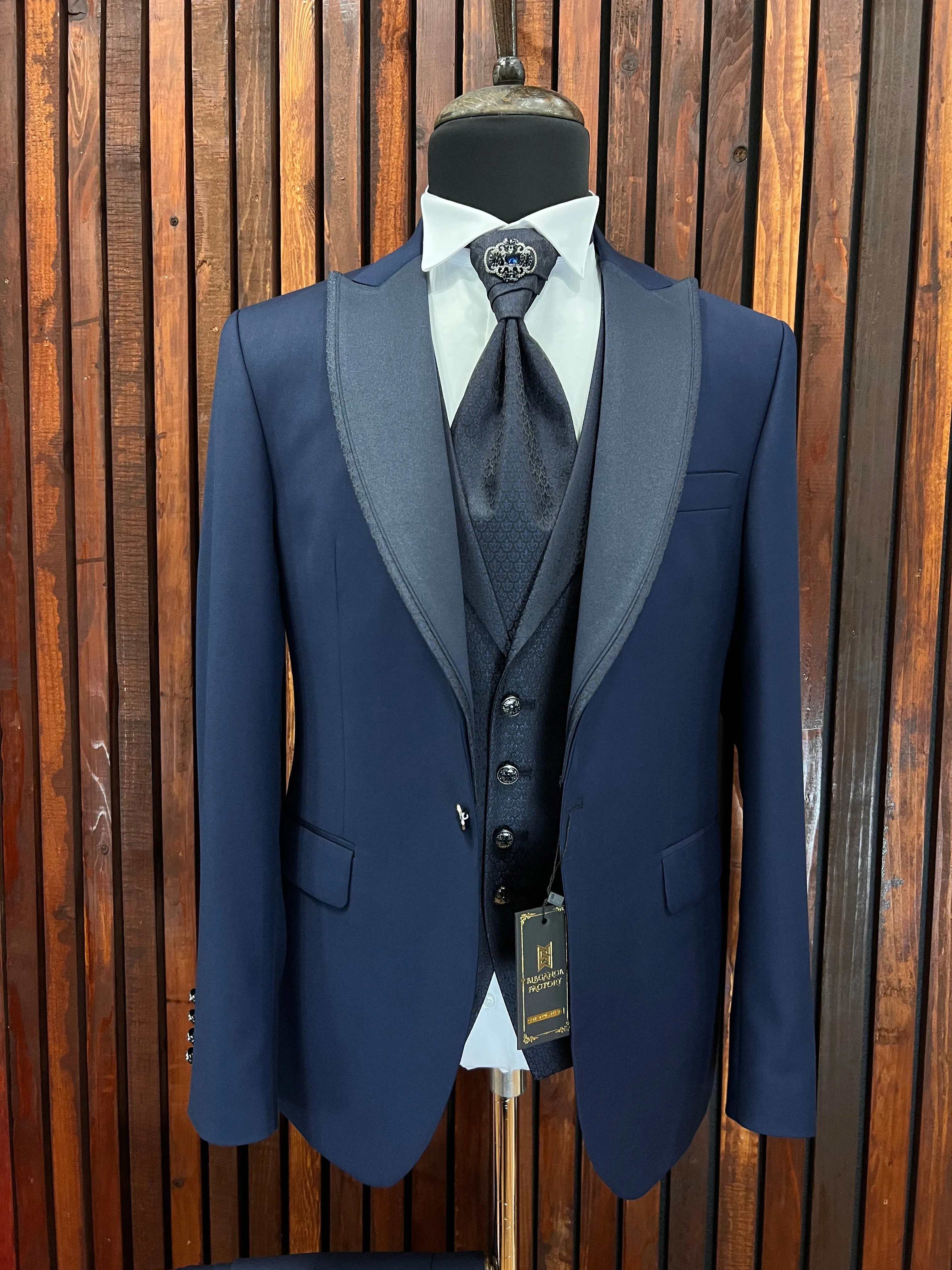 Slim Fit Navy Blue Wedding, Special event Tuxedo