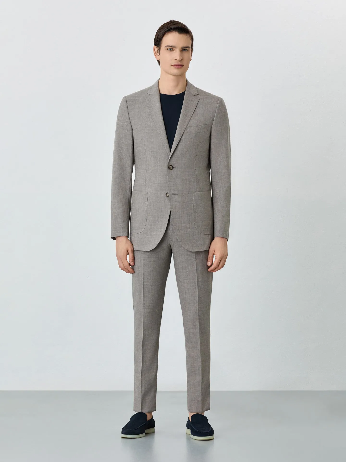 Slim Fit Suit In Wool