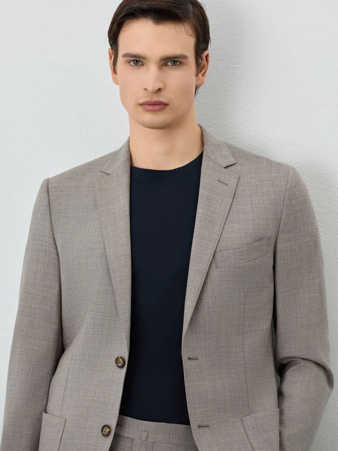 Slim Fit Suit In Wool