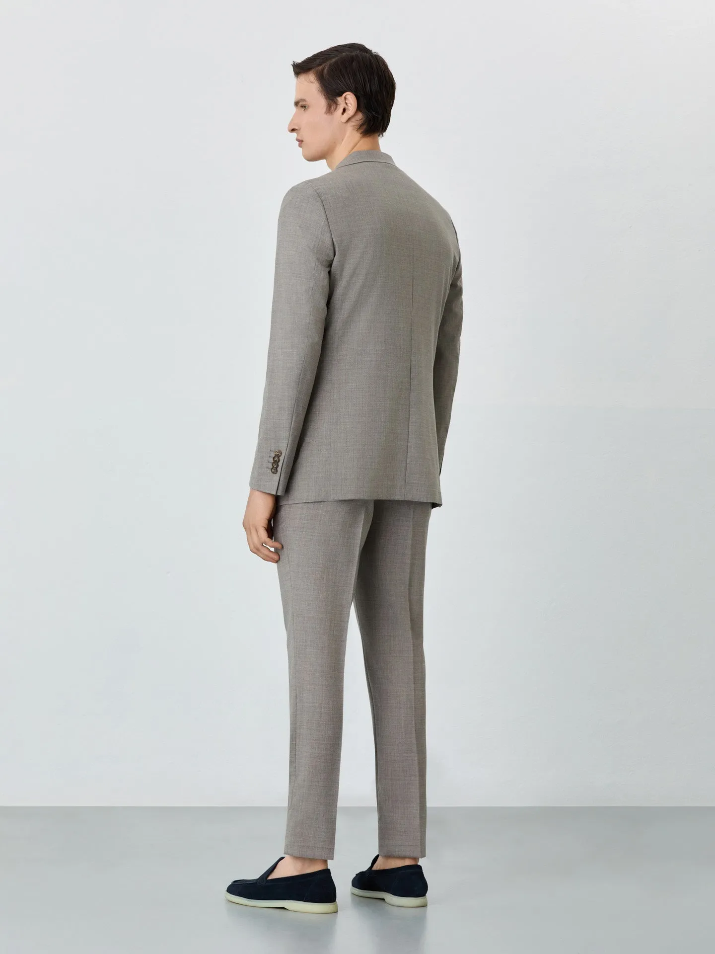 Slim Fit Suit In Wool