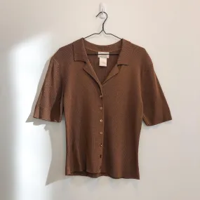 Slinky Bronze Knit Top