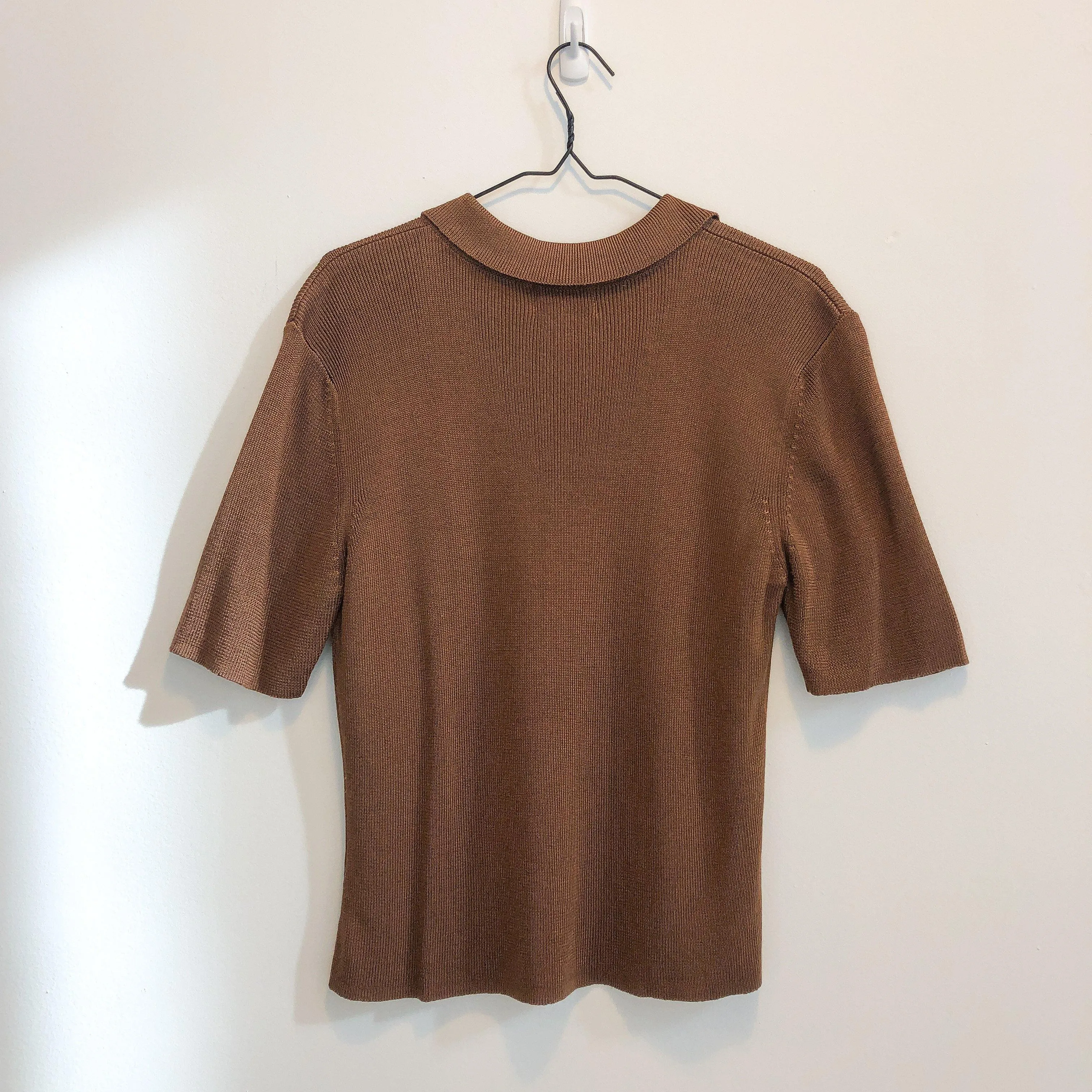 Slinky Bronze Knit Top