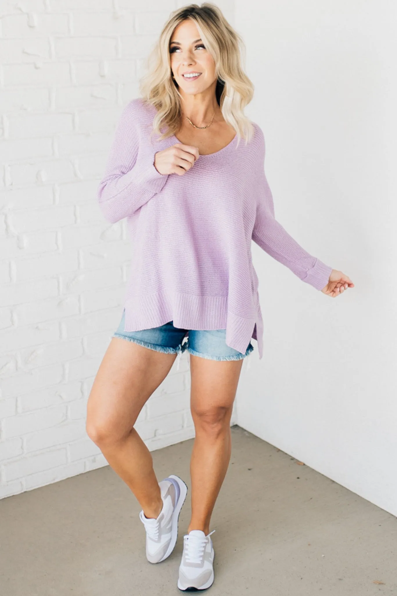 Slouchy V-Neck Sweater