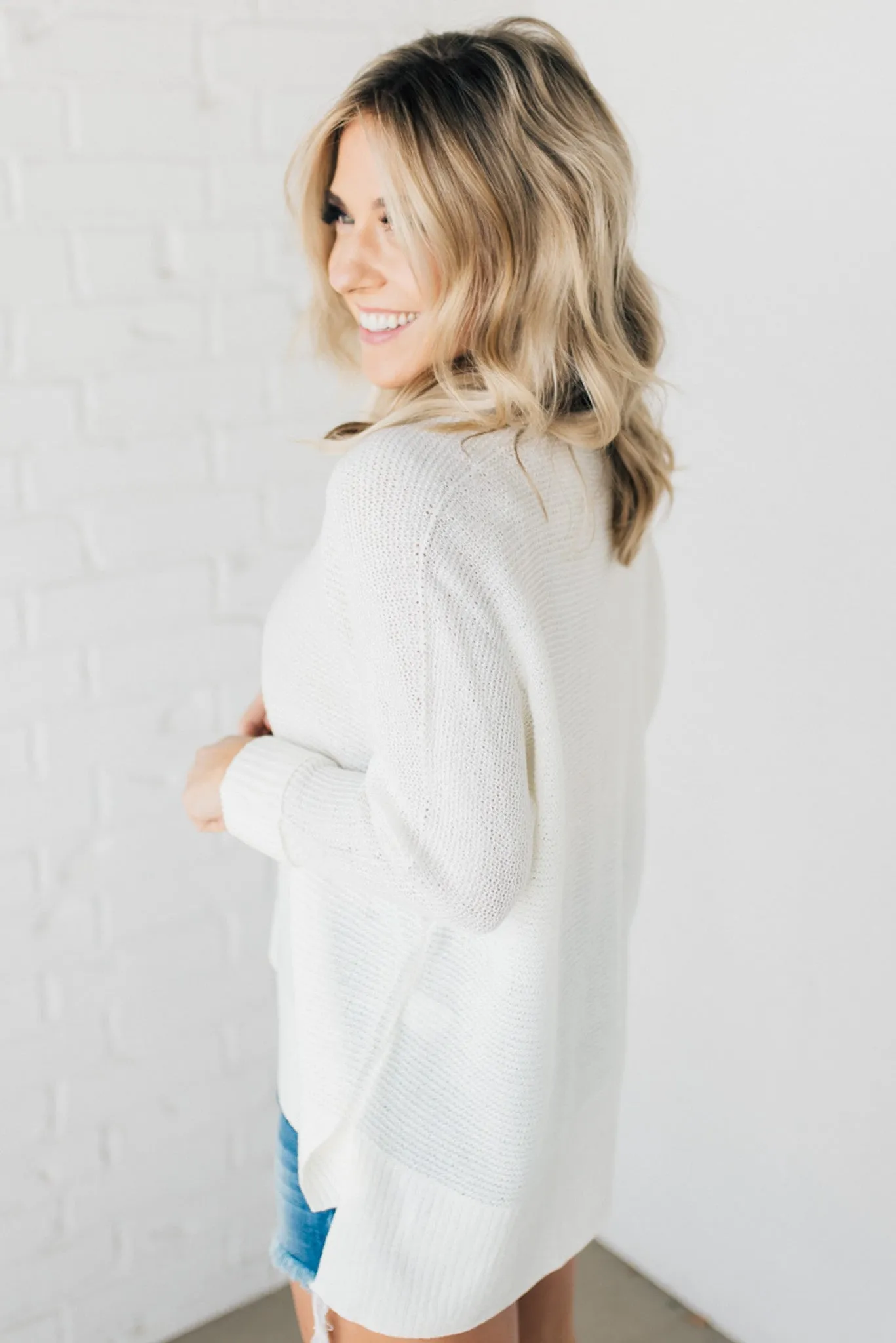 Slouchy V-Neck Sweater