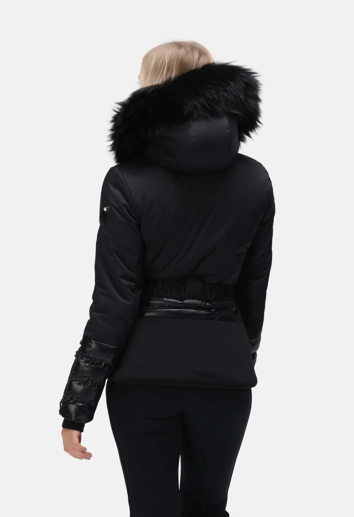 Sportalm Black Ski Jacket with Belt 9820576191