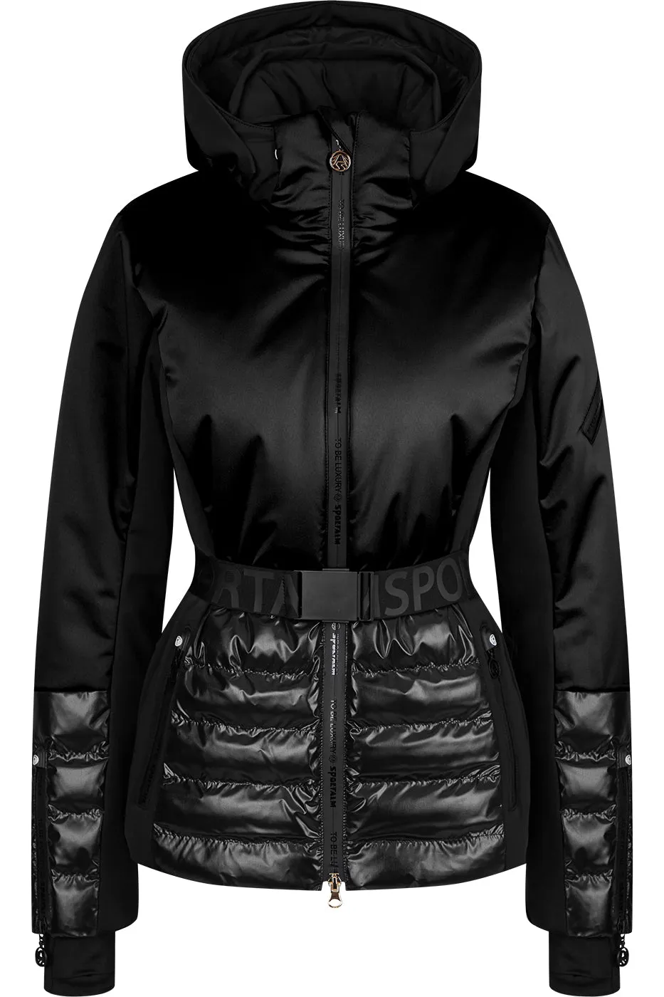 Sportalm Black Ski Jacket with Belt 9820576191