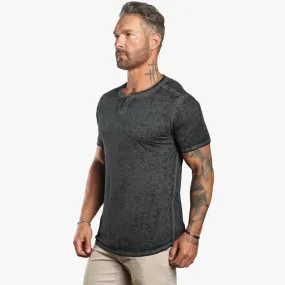 SS Burnout Lightweight SLIM fit Henley : PRE-ORDER